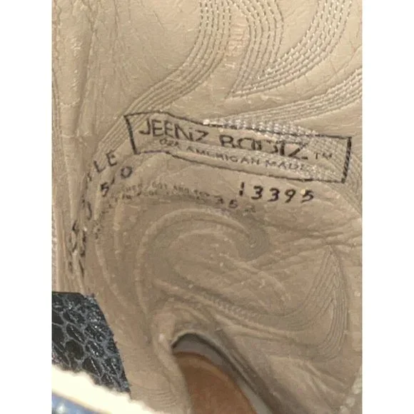 Vintage 70's Jeenz Boots Capezio Black Leather Size 6.5 - Picture 7 of 8